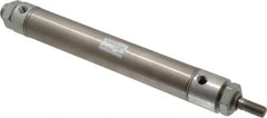 Norgren - 6" Stroke x 1-1/4" Bore Double Acting Air Cylinder - 1/8 Port, 7/16-20 Rod Thread - Best Tool & Supply