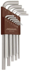 Paramount - 13 Piece L-Key Hex Key Set - Hex Range 0.05 to 3/8", 7-1/4" OAL, Steel - Best Tool & Supply