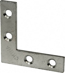 Value Collection - 1-1/2" Long x 1/2" Wide, Steel, Corner Brace - Zinc Plated - Best Tool & Supply