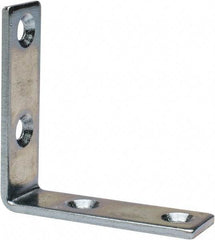 Value Collection - 2" Long x 0.620" Wide, Steel, Corner Brace - Zinc Plated - Best Tool & Supply