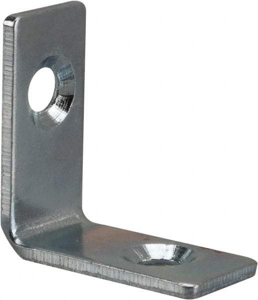 Value Collection - 1" Long x 1-1/2" Wide, Steel, Corner Brace - Zinc Plated - Best Tool & Supply