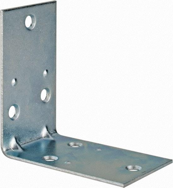 Value Collection - 2-1/2" Long x 2-1/2" Wide, Steel, Corner Brace - Zinc Plated - Best Tool & Supply