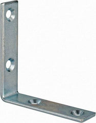 Value Collection - 2-1/2" Long x 0.620" Wide, Steel, Corner Brace - Zinc Plated - Best Tool & Supply