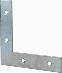 Value Collection - 4" Long x 0.870" Wide, Steel, Corner Brace - Zinc Plated - Best Tool & Supply