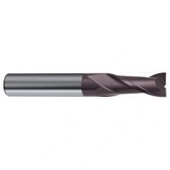 9.5mm Dia. x 72mm Overall Length 2-Flute Square End Solid Carbide SE End Mill-Round Shank-Center Cut-Firex - Best Tool & Supply