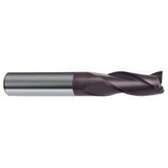 5.5mm Dia. x 57mm Overall Length 3-Flute Square End Solid Carbide SE End Mill-Round Shank-Center Cut-Firex - Best Tool & Supply