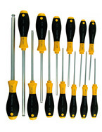 13 Piece - .050 - 3/8 - Ball End Hex Screwdriver MagicRing® Screw Holding SoftFinish® Cushion Grip Set - Best Tool & Supply