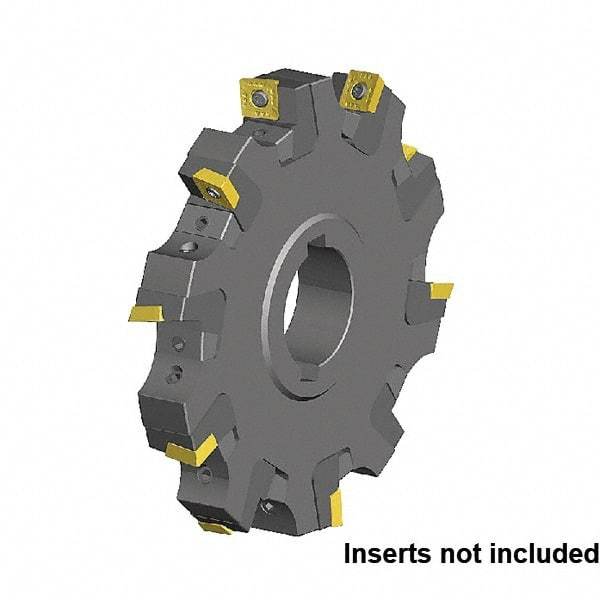 Kennametal - Arbor Hole Connection, 0.551" Cutting Width, 1.0185" Depth of Cut, 100mm Cutter Diam, 1.2598" Hole Diam, 6 Tooth Indexable Slotting Cutter - KSSM Toolholder, SP.T 10T3.. Insert, Neutral Cutting Direction - Best Tool & Supply