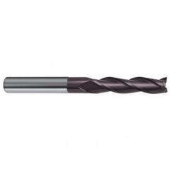 16mm Dia. x 150mm Overall Length 3-Flute Square End Solid Carbide SE End Mill-Round Shank-Center Cut-Firex - Best Tool & Supply