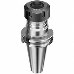 Collet Chuck: 2 to 20 mm Capacity, ER Collet, Taper Shank 3″ Projection, 0.0001″ TIR, Balanced to 25,000 RPM, Through Coolant