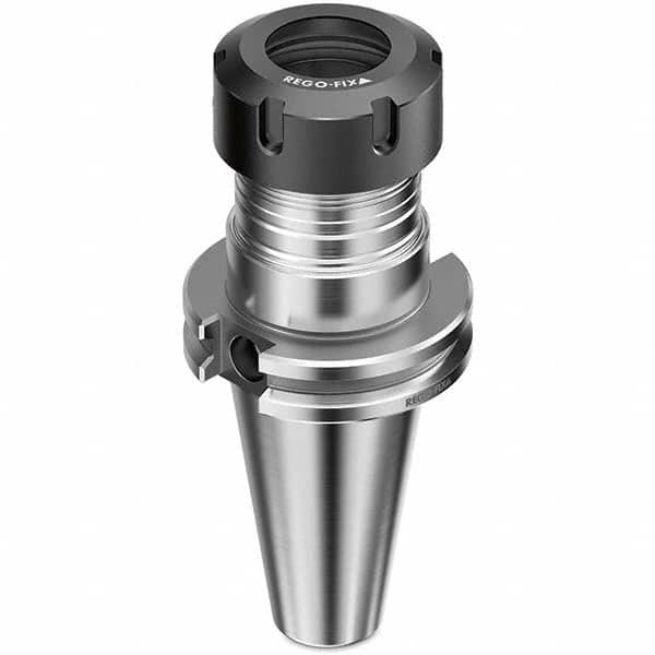 Collet Chuck: 3 to 26 mm Capacity, ER Collet, Taper Shank 6″ Projection, 0.0001″ TIR, Balanced to 25,000 RPM, Through Coolant