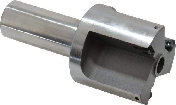 Everede Tool - 1-5/8 Inch Diameter, Interchangeable Pilot, Straight 3/4 Inch Shank Diameter, 3 Insert, Indexable Counterbore - 3.2 Inch Overall Length, TPGH 215 Insert, 5/16 Inch Pilot Hole Diameter Compatibility - Best Tool & Supply