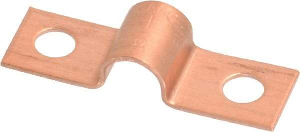 Mueller Industries - 1/4 Pipe, Copper, Pipe or Tube Strap - 2 Mounting Holes - Best Tool & Supply