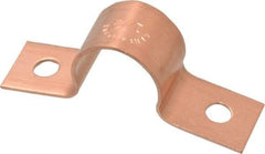 Mueller Industries - 1/2 Pipe, Copper, Pipe or Tube Strap - 2 Mounting Holes - Best Tool & Supply