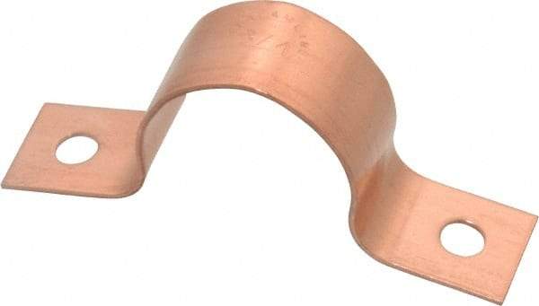 Mueller Industries - 7/8 Pipe, Copper, Pipe or Tube Strap - 2 Mounting Holes - Best Tool & Supply