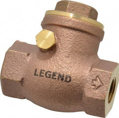 Legend Valve - 1/4" Brass Check Valve - Inline, FNPT x FNPT, 200 WOG - Best Tool & Supply