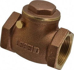 Legend Valve - 1-1/4" Brass Check Valve - Inline, FNPT x FNPT, 200 WOG - Best Tool & Supply