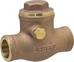 Legend Valve - 1/2" Brass Check Valve - Soldered x Soldered, 200 WOG - Best Tool & Supply