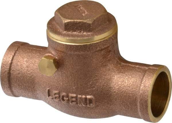 Legend Valve - 3/4" Brass Check Valve - Soldered x Soldered, 200 WOG - Best Tool & Supply