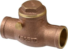 Legend Valve - 3/4" Brass Check Valve - Soldered x Soldered, 200 WOG - Best Tool & Supply