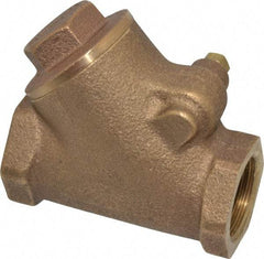 Legend Valve - 3/4" Bronze Check Valve - Y-Pattern, FNPT x FNPT, 300 WOG - Best Tool & Supply