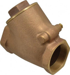 Legend Valve - 2" Bronze Check Valve - Y-Pattern, FNPT x FNPT, 300 WOG - Best Tool & Supply