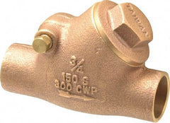 Legend Valve - 3/4" Bronze Check Valve - Y-Pattern, Soldered x Soldered, 300 WOG - Best Tool & Supply