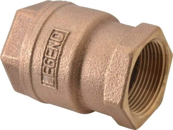 Legend Valve - 1-1/4" Bronze Check Valve - Inline, FNPT x FNPT, 250 WOG - Best Tool & Supply