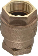 Legend Valve - 1-1/2" Bronze Check Valve - Inline, FNPT x FNPT, 250 WOG - Best Tool & Supply