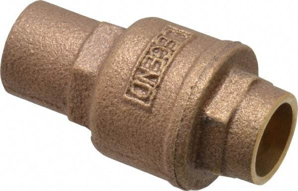 Legend Valve - 1/2" Bronze Check Valve - Inline, Soldered x Soldered, 250 WOG - Best Tool & Supply