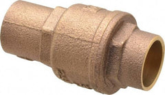 Legend Valve - 3/4" Bronze Check Valve - Inline, Soldered x Soldered, 250 WOG - Best Tool & Supply