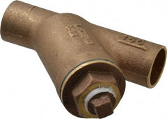 Legend Valve - 1" Pipe, Solder Ends, Bronze Y-Strainer - 300 psi WOG Rating, 150 psi WSP Rating - Best Tool & Supply