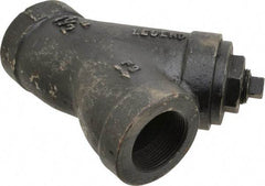 Legend Valve - 1-1/2" Pipe, FNPT Ends, Cast Iron Y-Strainer - 500 psi WOG Rating, 250 psi WSP Rating - Best Tool & Supply