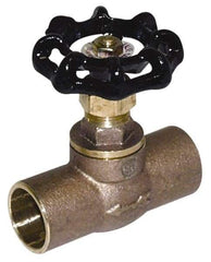 Legend Valve - 3/4" Pipe, 125 psi WOG Rating, Lead Free Brass, Stop Valve - Handwheel Handle, FNPT x FNPT End Connections - Best Tool & Supply