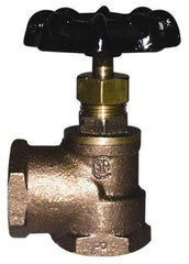 Legend Valve - 1/2" Pipe, 125 psi WOG Rating, Lead Free Brass Angle, Stop Valve - Handwheel Handle, FNPT x FNPT End Connections - Best Tool & Supply