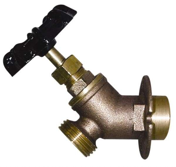 Legend Valve - 1/2" Pipe, Lead Free Brass Sillcock with Lockshield - Handwheel Handle, FNPT x MGHT End Connections, 125 psi WOG Rating - Best Tool & Supply