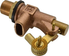 Legend Valve - 1/2" Pipe, Bronze, Mechanical Float Valve - 125 psi, MPT x Plain End Connections - Best Tool & Supply