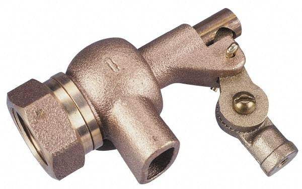 Legend Valve - 1-1/4" Pipe, Bronze, Mechanical Float Valve - 125 psi, NPTF x Plain End Connections - Best Tool & Supply