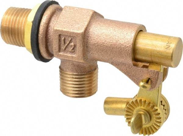 Legend Valve - 1/2" Pipe, Bronze, Mechanical Float Valve - 125 psi, MPT x MPT End Connections - Best Tool & Supply