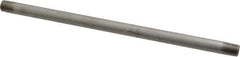 Merit Brass - Schedule 40, 1/8" Pipe x 8" Long, Grade 304/304L Stainless Steel Pipe Nipple - Welded & Threaded - Best Tool & Supply