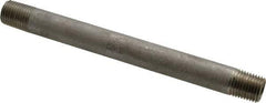 Merit Brass - Schedule 40, 1/4" Pipe x 5-1/2" Long, Grade 304/304L Stainless Steel Pipe Nipple - Welded & Threaded - Best Tool & Supply