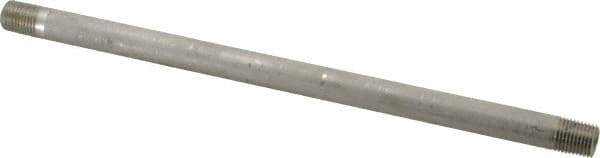 Merit Brass - Schedule 40, 1/4" Pipe x 10" Long, Grade 304/304L Stainless Steel Pipe Nipple - Welded & Threaded - Best Tool & Supply