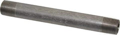 Merit Brass - Schedule 40, 3/8" Pipe x 5" Long, Grade 304/304L Stainless Steel Pipe Nipple - Welded & Threaded - Best Tool & Supply