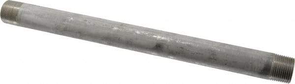 Merit Brass - Schedule 40, 3/4" Pipe x 12" Long, Grade 304/304L Stainless Steel Pipe Nipple - Welded & Threaded - Best Tool & Supply