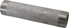 Merit Brass - Schedule 40, 2" Pipe x 10" Long, Grade 304/304L Stainless Steel Pipe Nipple - Welded & Threaded - Best Tool & Supply