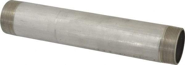 Merit Brass - Schedule 40, 2" Pipe x 12" Long, Grade 304/304L Stainless Steel Pipe Nipple - Welded & Threaded - Best Tool & Supply