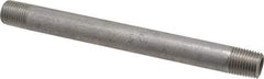 Merit Brass - Schedule 40, 1/4" Pipe x 5-1/2" Long, Grade 316/316L Stainless Steel Pipe Nipple - Welded & Threaded - Best Tool & Supply