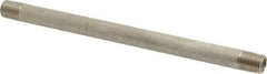 Merit Brass - Schedule 40, 1/4" Pipe x 8" Long, Grade 316/316L Stainless Steel Pipe Nipple - Welded & Threaded - Best Tool & Supply