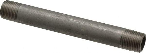 Merit Brass - Schedule 40, 3/8" Pipe x 5" Long, Grade 316/316L Stainless Steel Pipe Nipple - Welded & Threaded - Best Tool & Supply