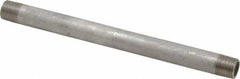 Merit Brass - Schedule 40, 3/8" Pipe x 8" Long, Grade 316/316L Stainless Steel Pipe Nipple - Welded & Threaded - Best Tool & Supply